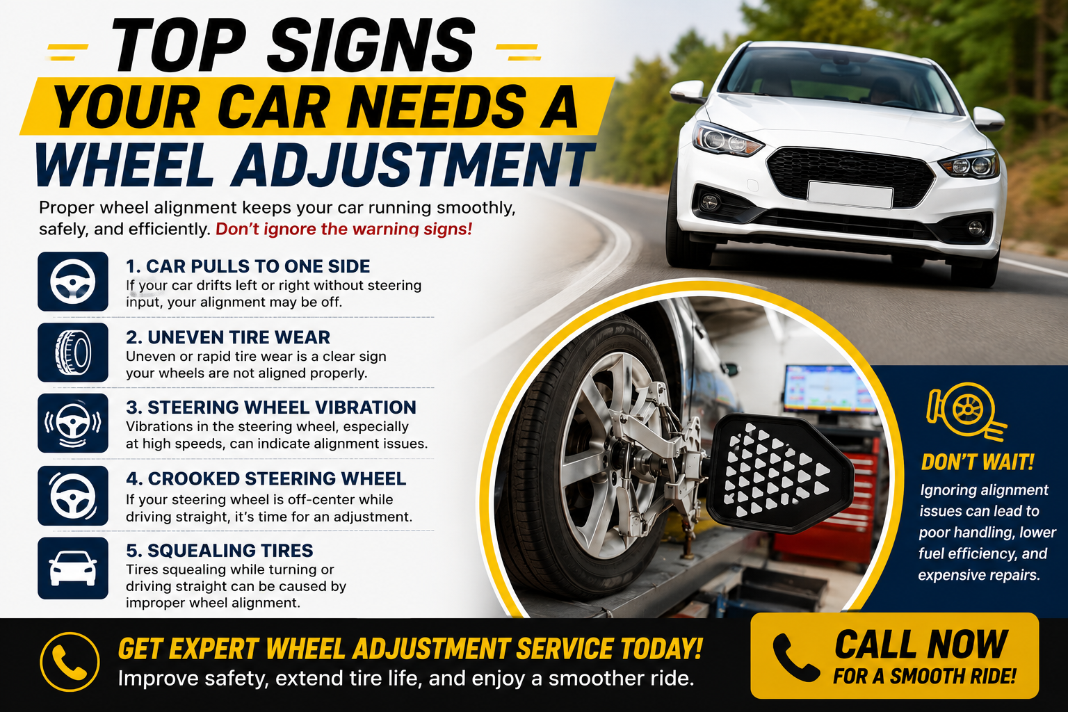 Top Signs Your Car Needs a Wheel Adjustment