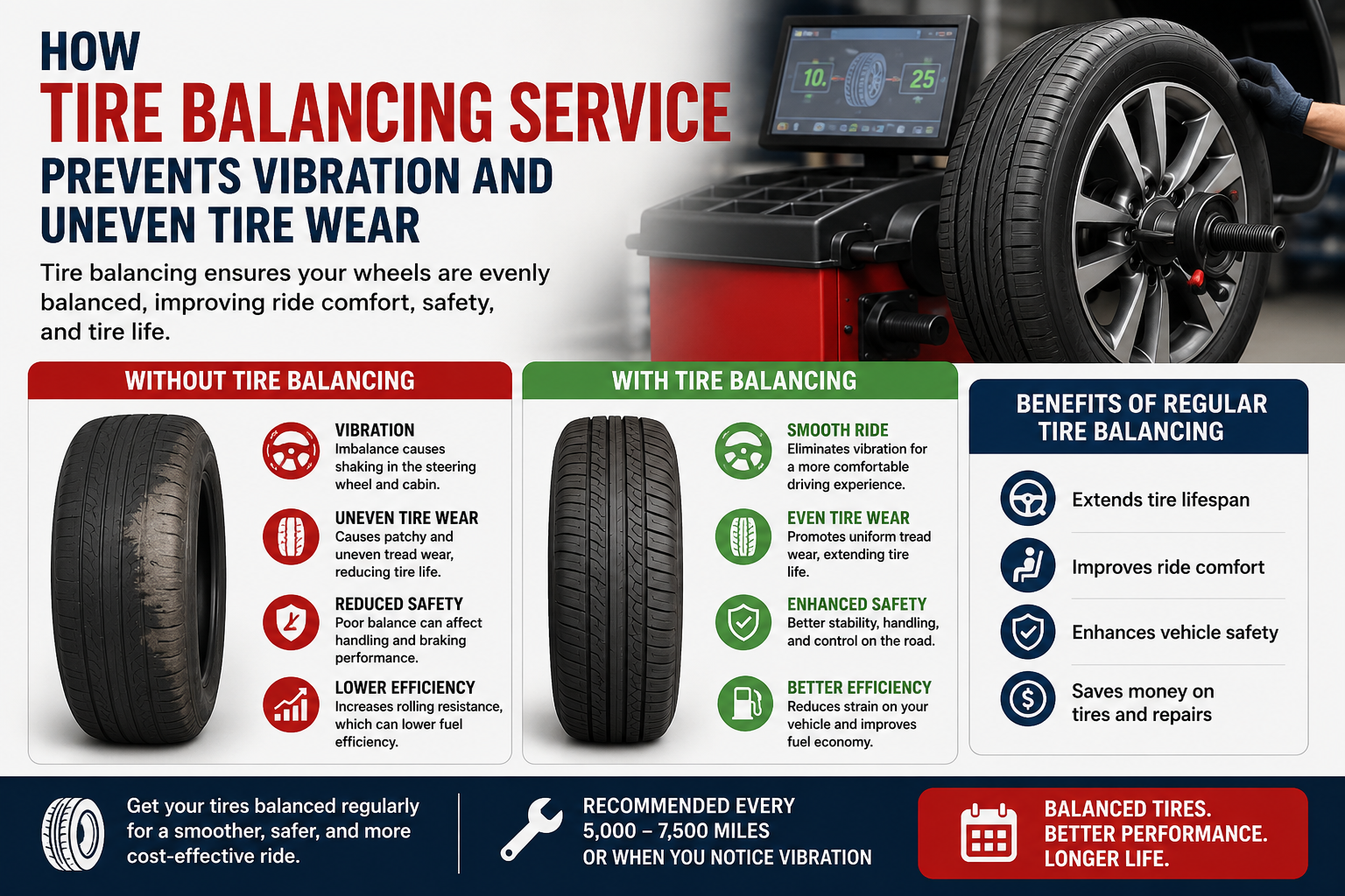How Tire Balancing Service Prevents Vibration and Uneven Tire Wear